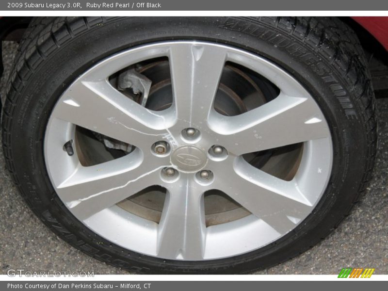 Ruby Red Pearl / Off Black 2009 Subaru Legacy 3.0R