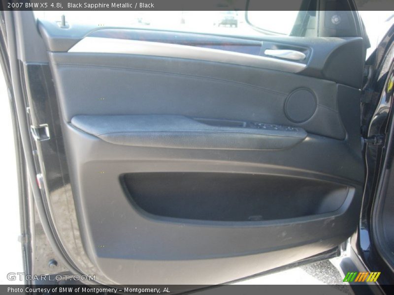 Black Sapphire Metallic / Black 2007 BMW X5 4.8i