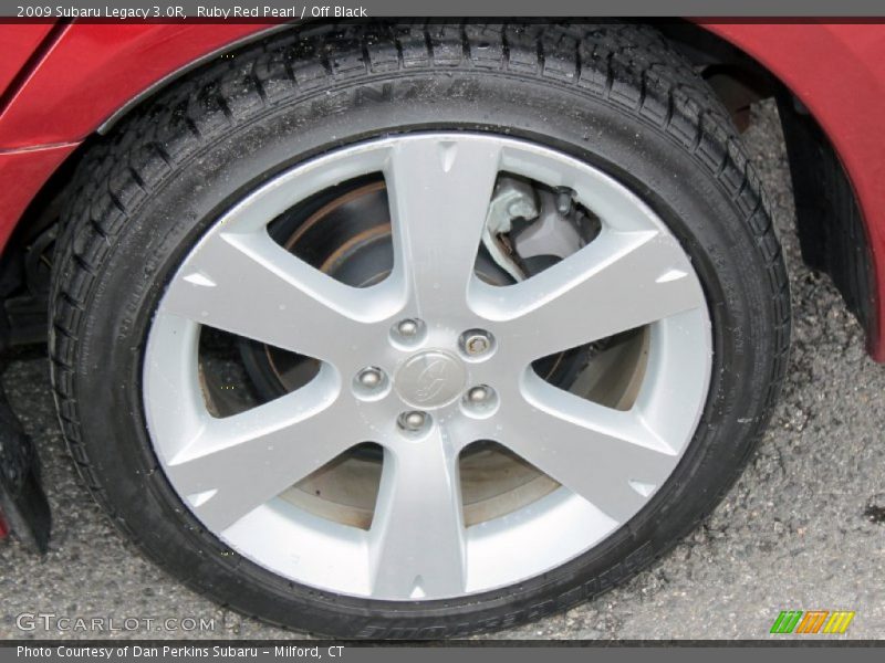 Ruby Red Pearl / Off Black 2009 Subaru Legacy 3.0R