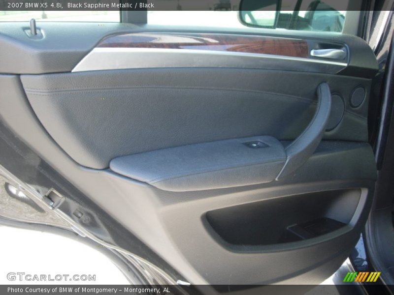 Black Sapphire Metallic / Black 2007 BMW X5 4.8i