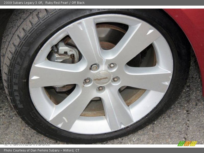 Ruby Red Pearl / Off Black 2009 Subaru Legacy 3.0R