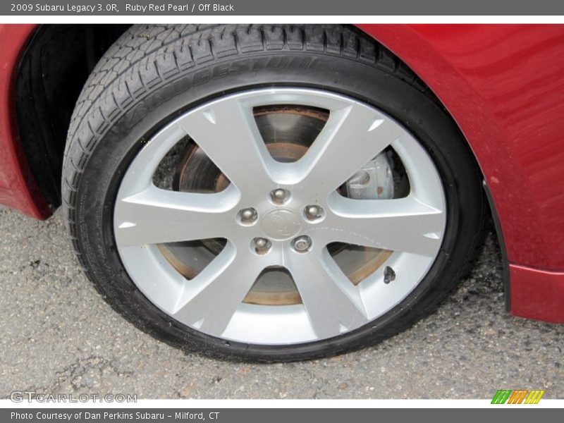 Ruby Red Pearl / Off Black 2009 Subaru Legacy 3.0R
