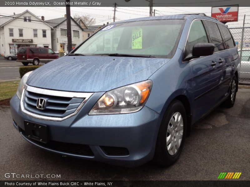 Ocean Mist Metallic / Gray 2010 Honda Odyssey LX