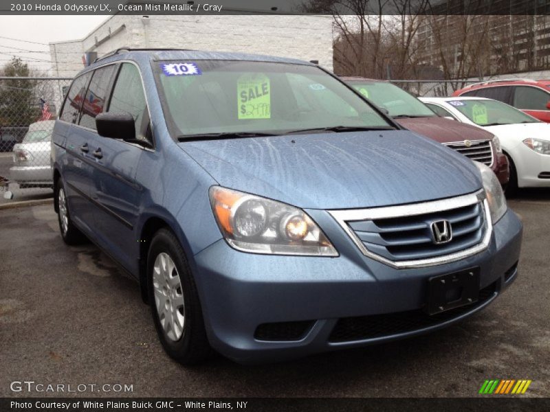 Ocean Mist Metallic / Gray 2010 Honda Odyssey LX