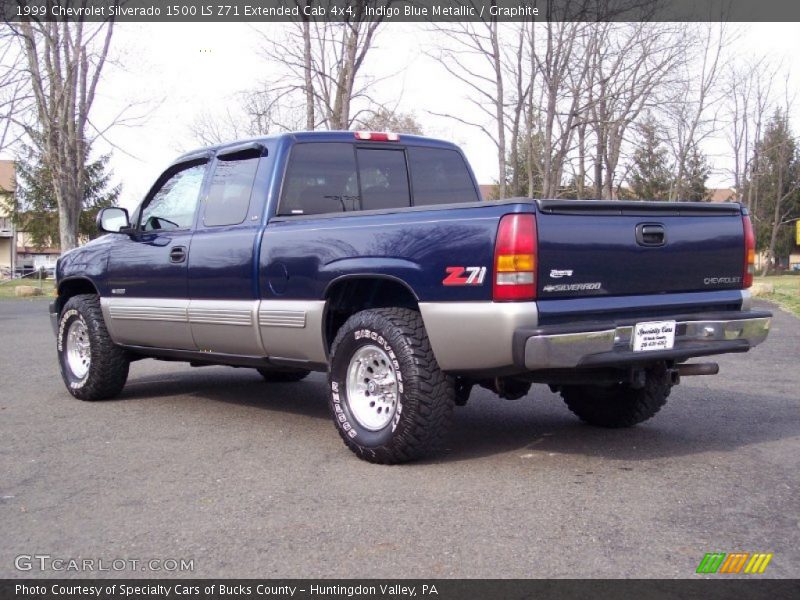 Indigo Blue Metallic / Graphite 1999 Chevrolet Silverado 1500 LS Z71 Extended Cab 4x4