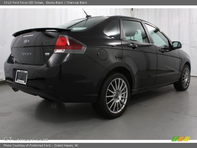 Ebony Black / Charcoal Black 2010 Ford Focus SES Sedan