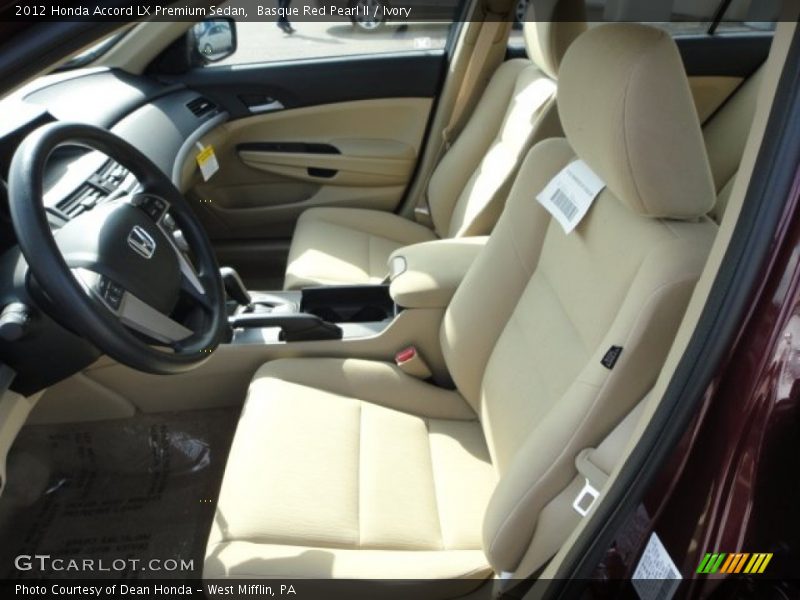 Basque Red Pearl II / Ivory 2012 Honda Accord LX Premium Sedan