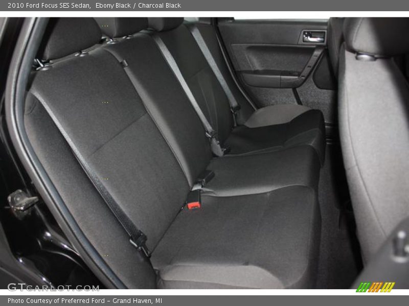 Ebony Black / Charcoal Black 2010 Ford Focus SES Sedan