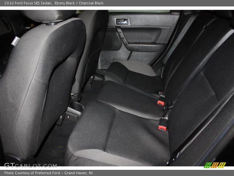 Ebony Black / Charcoal Black 2010 Ford Focus SES Sedan