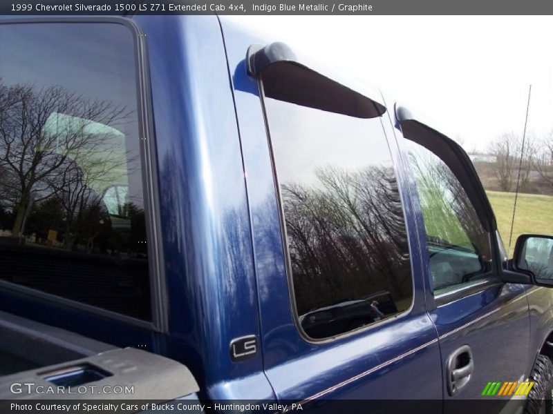 Indigo Blue Metallic / Graphite 1999 Chevrolet Silverado 1500 LS Z71 Extended Cab 4x4
