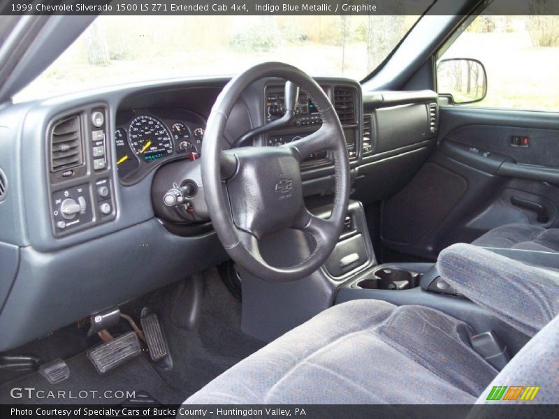 Graphite Interior - 1999 Silverado 1500 LS Z71 Extended Cab 4x4 