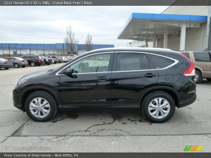 Crystal Black Pearl / Black 2012 Honda CR-V EX-L 4WD