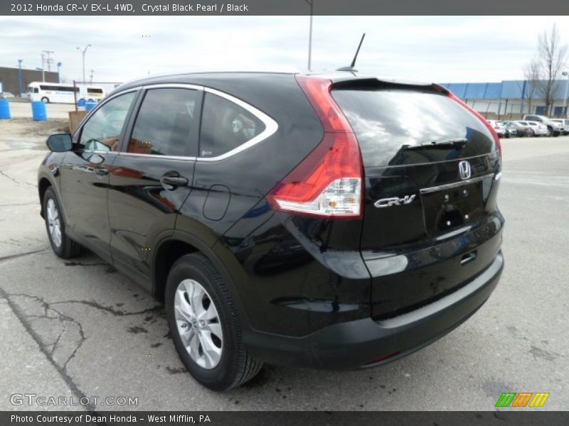 Crystal Black Pearl / Black 2012 Honda CR-V EX-L 4WD