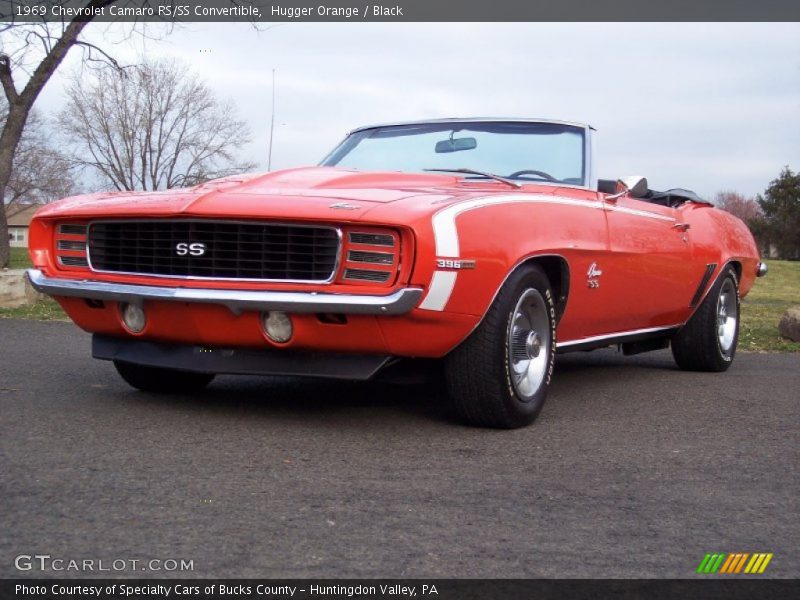 Hugger Orange / Black 1969 Chevrolet Camaro RS/SS Convertible