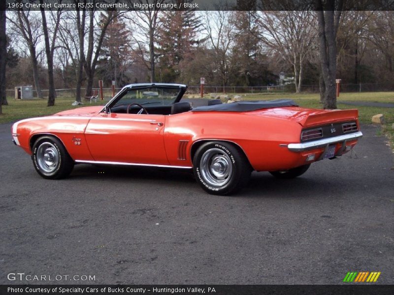 Hugger Orange / Black 1969 Chevrolet Camaro RS/SS Convertible