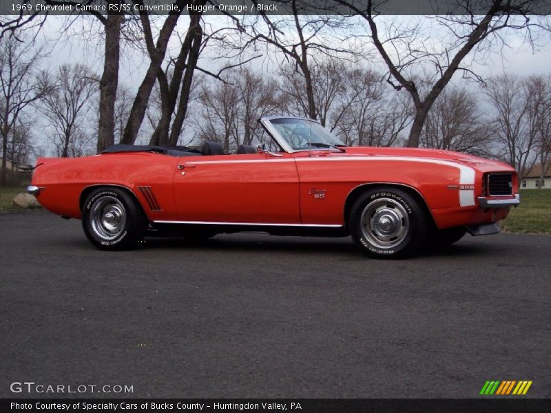 Hugger Orange / Black 1969 Chevrolet Camaro RS/SS Convertible