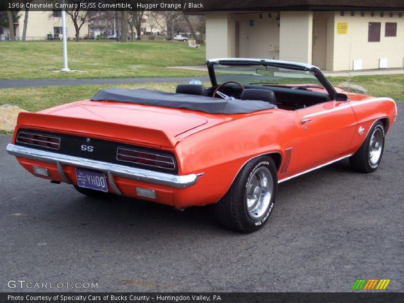 Hugger Orange / Black 1969 Chevrolet Camaro RS/SS Convertible