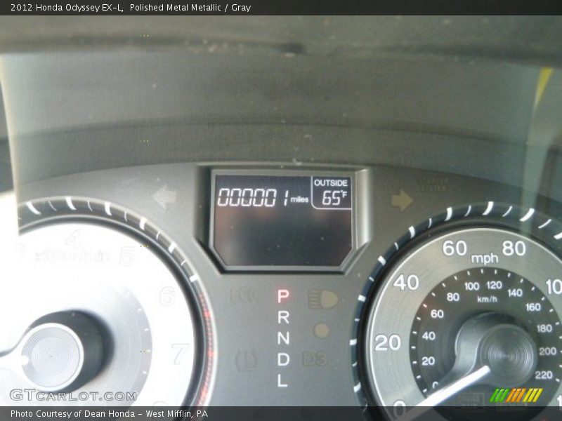 Polished Metal Metallic / Gray 2012 Honda Odyssey EX-L