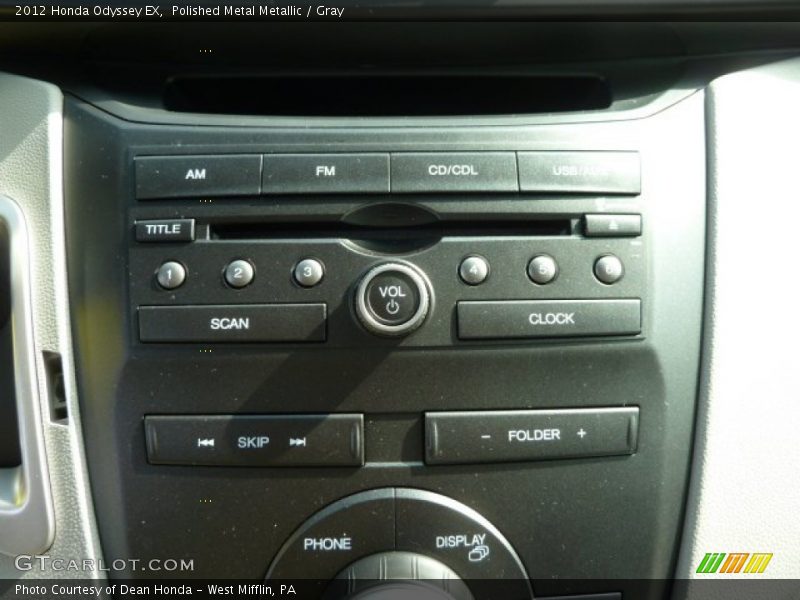 Polished Metal Metallic / Gray 2012 Honda Odyssey EX