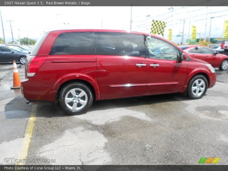 Red Brawn Metallic / Beige 2007 Nissan Quest 3.5