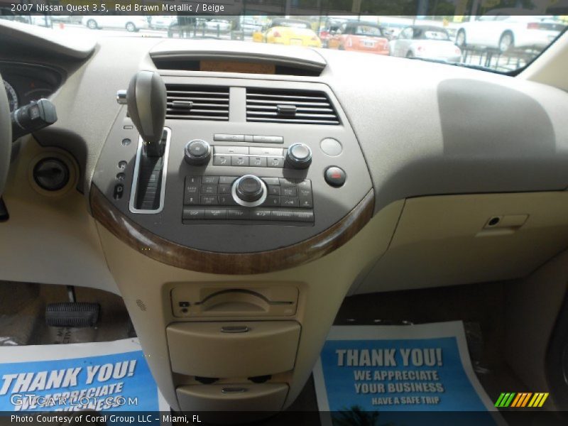 Red Brawn Metallic / Beige 2007 Nissan Quest 3.5