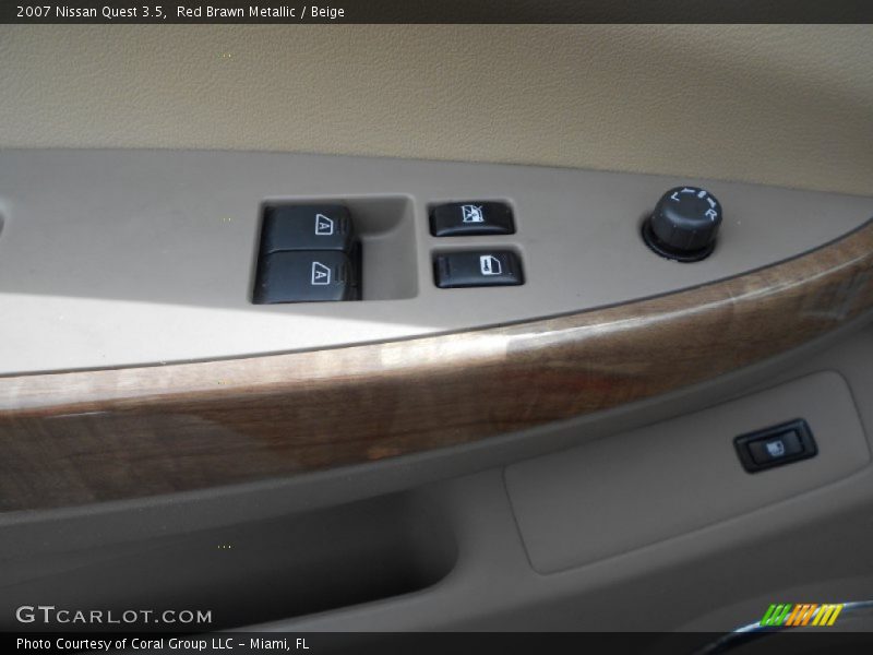 Red Brawn Metallic / Beige 2007 Nissan Quest 3.5
