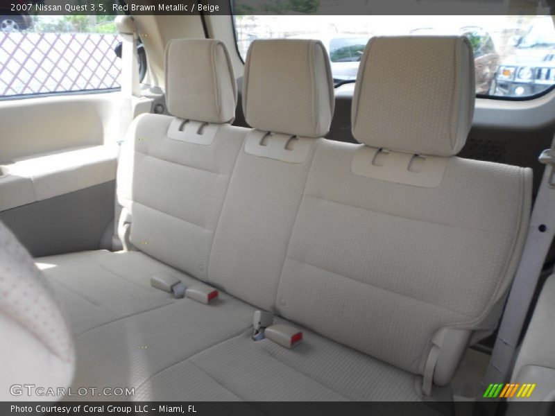 Red Brawn Metallic / Beige 2007 Nissan Quest 3.5