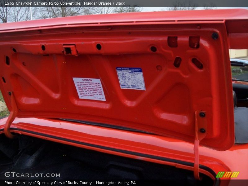 Hugger Orange / Black 1969 Chevrolet Camaro RS/SS Convertible