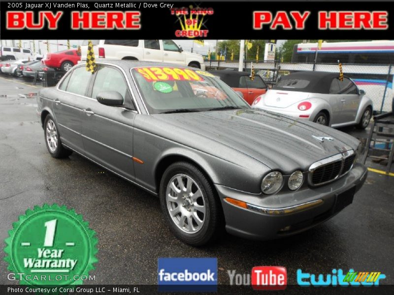 Quartz Metallic / Dove Grey 2005 Jaguar XJ Vanden Plas