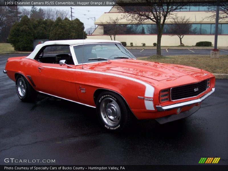 Front 3/4 View of 1969 Camaro RS/SS Convertible