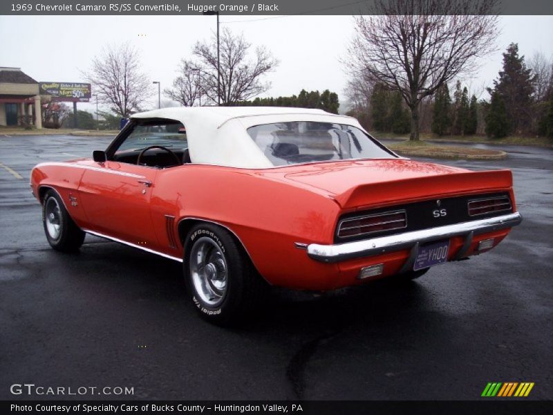 Hugger Orange / Black 1969 Chevrolet Camaro RS/SS Convertible