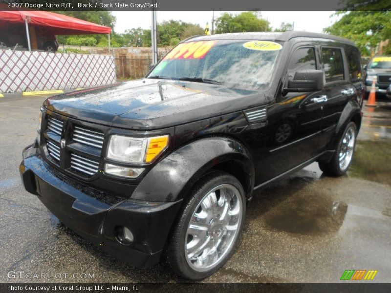 Black / Dark Slate Gray/Red 2007 Dodge Nitro R/T