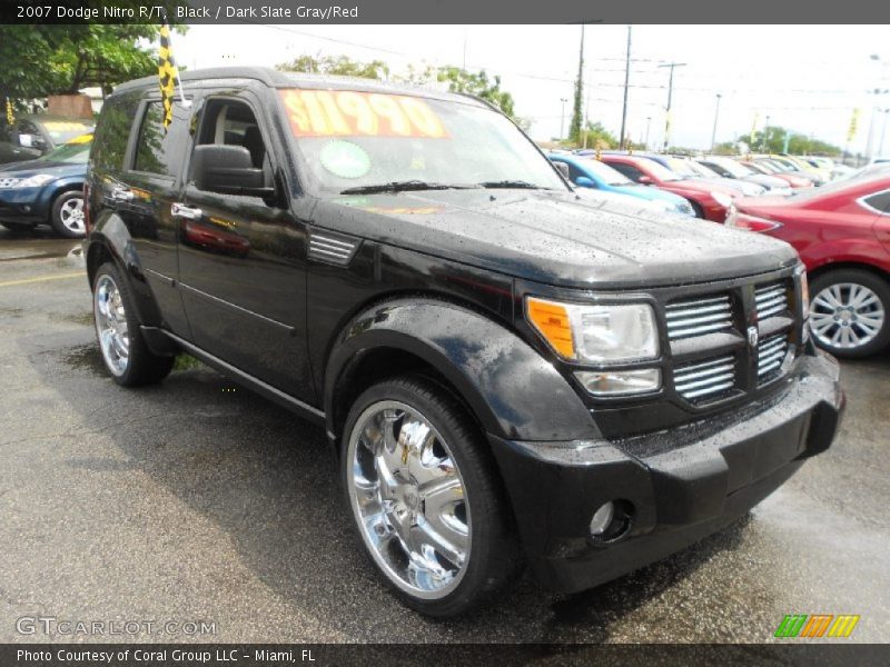 Black / Dark Slate Gray/Red 2007 Dodge Nitro R/T