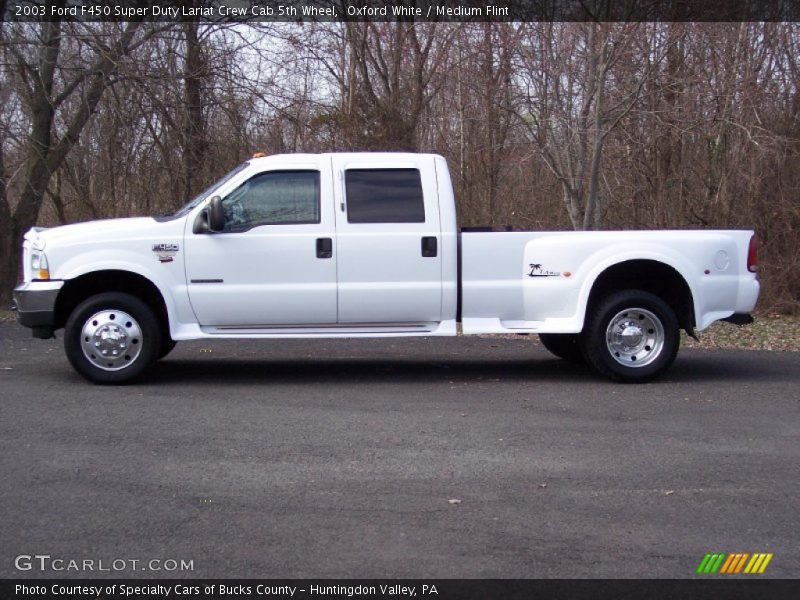  2003 F450 Super Duty Lariat Crew Cab 5th Wheel Oxford White