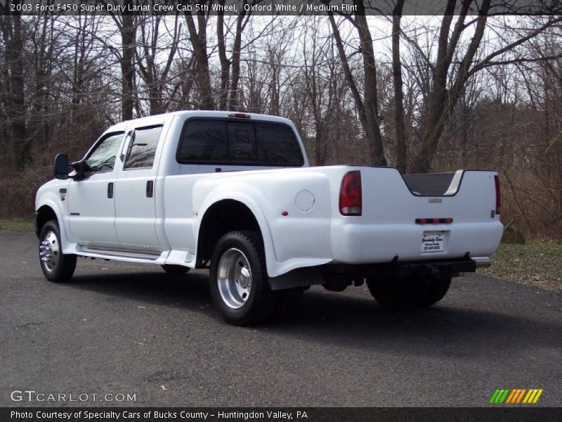  2003 F450 Super Duty Lariat Crew Cab 5th Wheel Oxford White