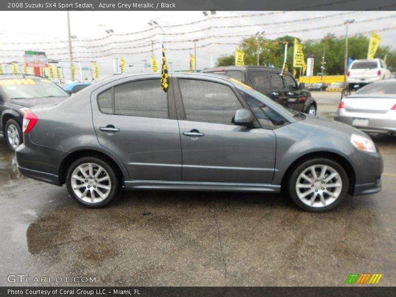 Azure Grey Metallic / Black 2008 Suzuki SX4 Sport Sedan