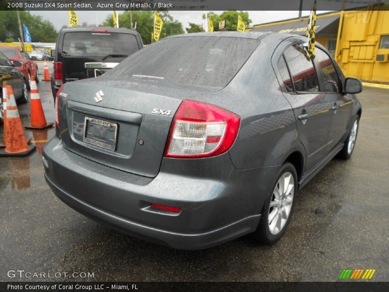 Azure Grey Metallic / Black 2008 Suzuki SX4 Sport Sedan