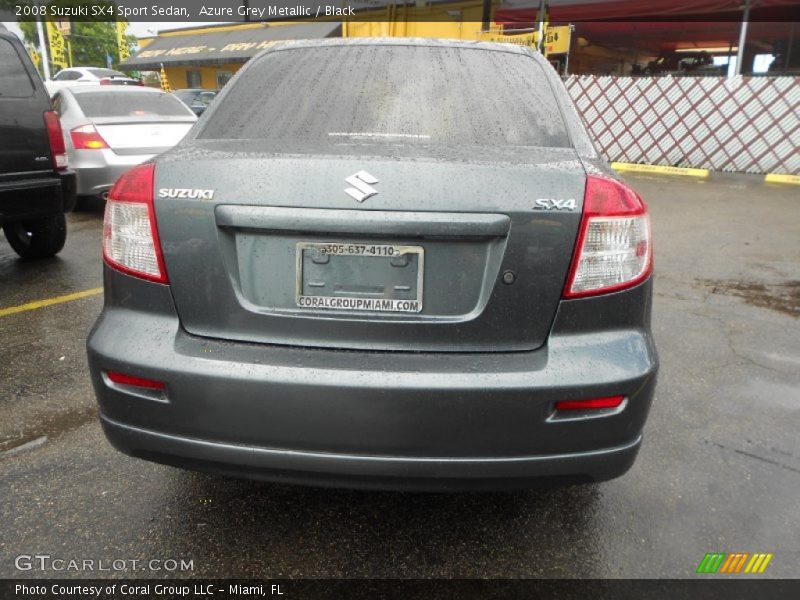Azure Grey Metallic / Black 2008 Suzuki SX4 Sport Sedan