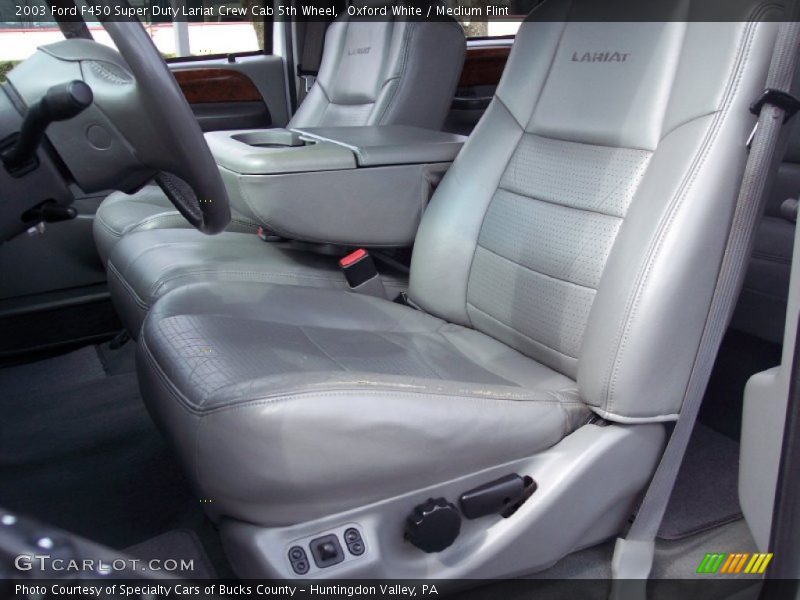  2003 F450 Super Duty Lariat Crew Cab 5th Wheel Medium Flint Interior