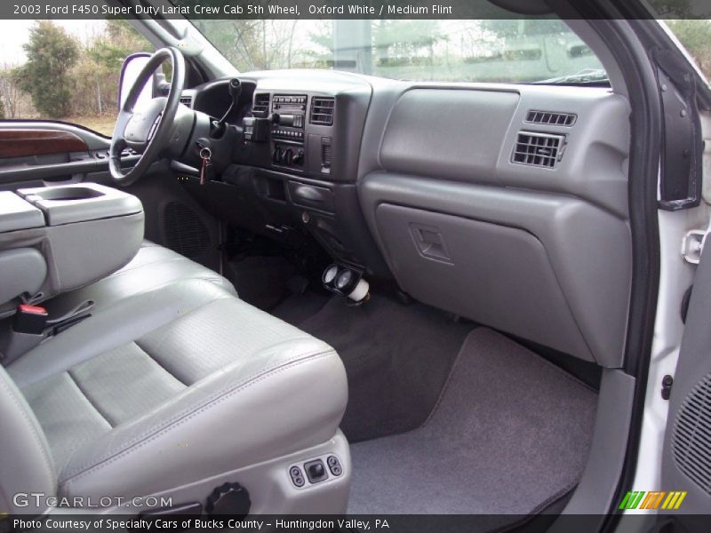  2003 F450 Super Duty Lariat Crew Cab 5th Wheel Medium Flint Interior