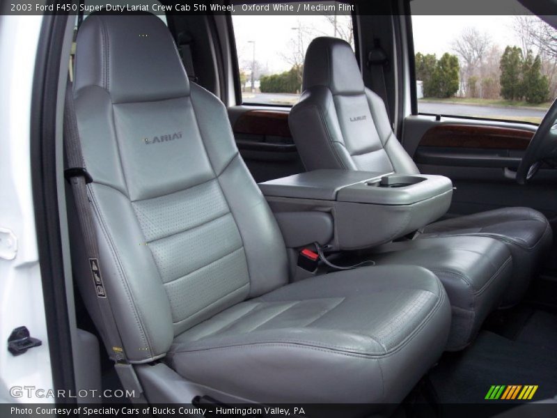  2003 F450 Super Duty Lariat Crew Cab 5th Wheel Medium Flint Interior