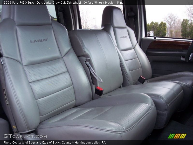  2003 F450 Super Duty Lariat Crew Cab 5th Wheel Medium Flint Interior