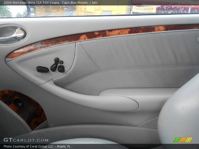 Capri Blue Metallic / Ash 2004 Mercedes-Benz CLK 500 Coupe