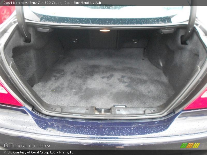 Capri Blue Metallic / Ash 2004 Mercedes-Benz CLK 500 Coupe