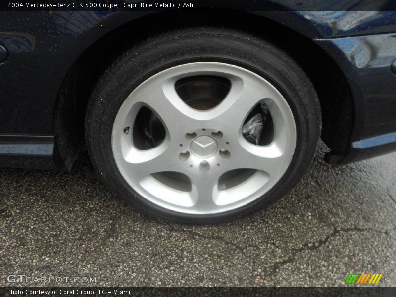 Capri Blue Metallic / Ash 2004 Mercedes-Benz CLK 500 Coupe