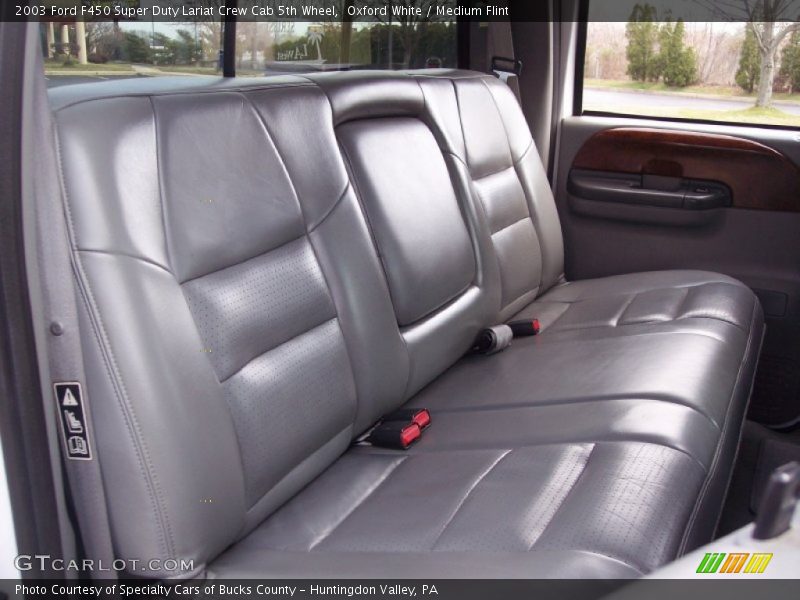 Rear Seat of 2003 F450 Super Duty Lariat Crew Cab 5th Wheel