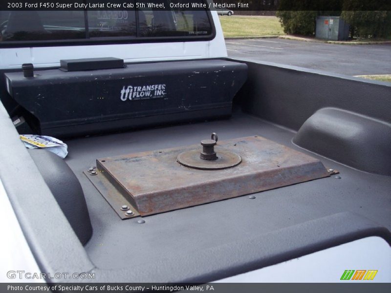 Oxford White / Medium Flint 2003 Ford F450 Super Duty Lariat Crew Cab 5th Wheel