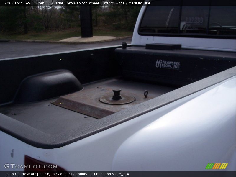 Oxford White / Medium Flint 2003 Ford F450 Super Duty Lariat Crew Cab 5th Wheel