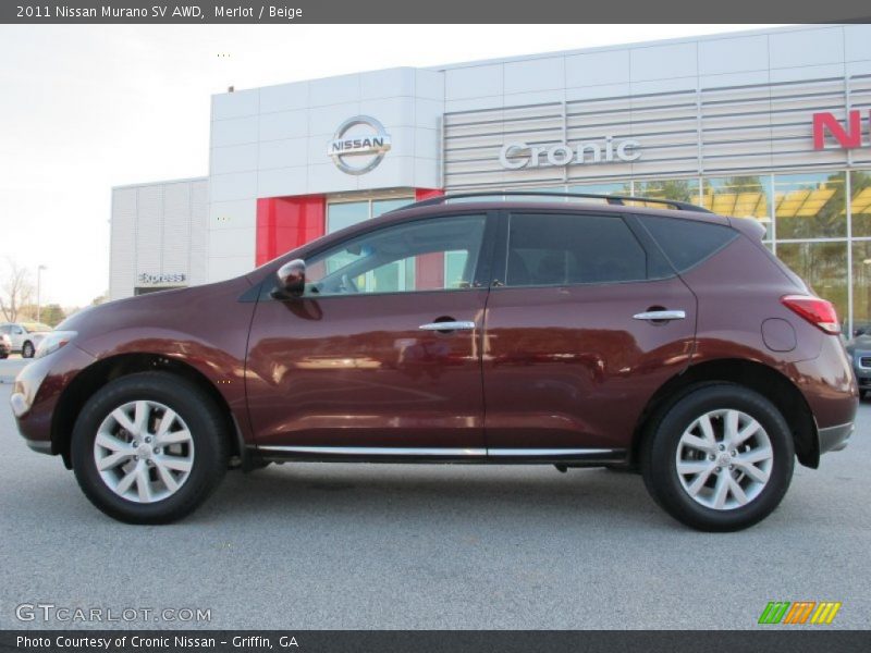 Merlot / Beige 2011 Nissan Murano SV AWD