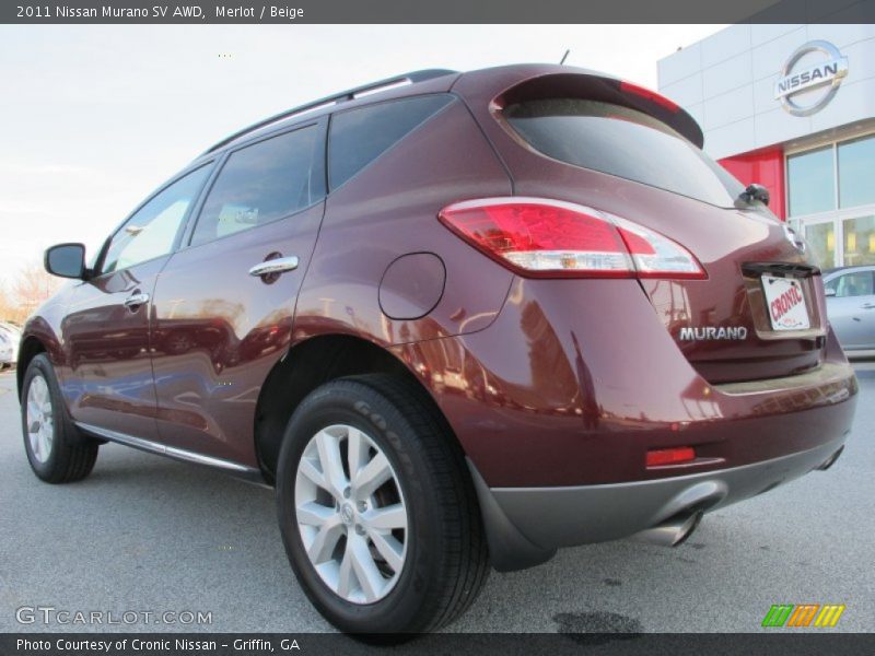 Merlot / Beige 2011 Nissan Murano SV AWD